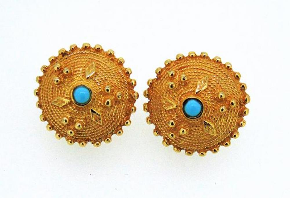 Orecchini Sardi in argento 925%° dorato